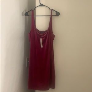 Velvet mini dress